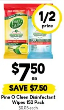 Drakes Pine O Cleen Disinfectant Wipes offer