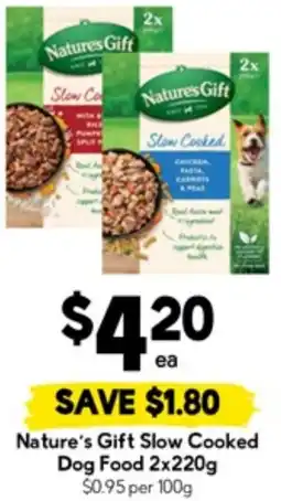 Drakes Nature's Gift Slow Cooked Dog Food offer