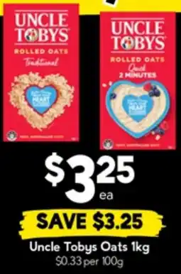 Drakes Uncle Tobys Oats offer