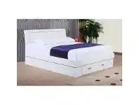 LivingStyles Monroe Gas Lift Bed with End Drawers, King offer