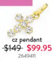 Goldmark cz pendant offer