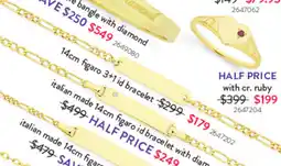 Goldmark figaro 3+1 id bracelet offer