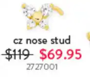 Goldmark cz nose stud offer