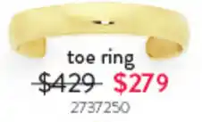 Goldmark toe ring offer