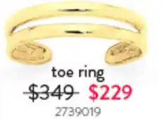 Goldmark toe ring offer