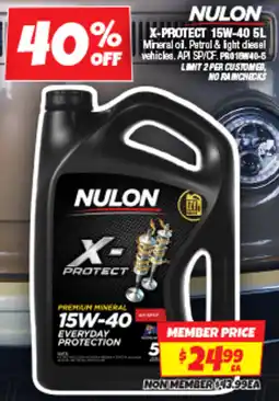 Autobarn Nulon x-protect 15w-40 offer