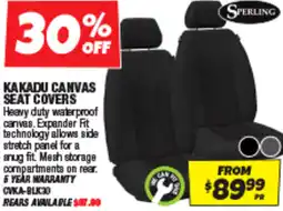 Autobarn Kakadu canvas seat covers offer