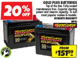 Autobarn gold plus batteries offer