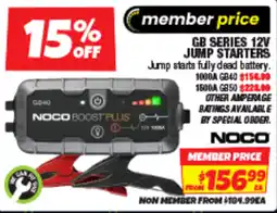 Autobarn Gb series 12v jump starters offer