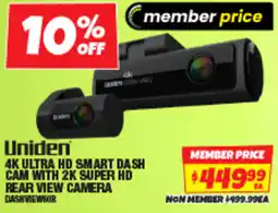 Autobarn 4k ultra hd smart dash cam with 2k super hd rear view camera offer