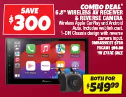 Autobarn Combo deal 6.8" wireless av receiver & reverse camera offer