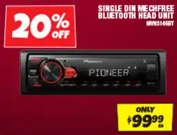 Autobarn Single din mechfree bluetooth head unit offer