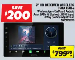 Autobarn 9" hd receiver wireless cpaa dab+ offer