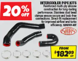 Autobarn Intercooler pipe kits offer