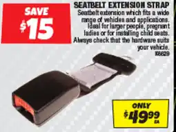 Autobarn Seatbelt extension strap offer