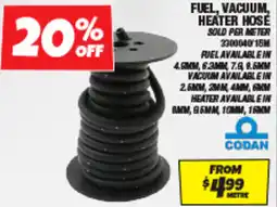 Autobarn Fuel, vacuum, heater hose offer