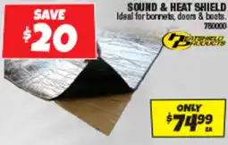 Autobarn Sound & heat shield offer