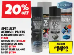 Autobarn Specialty aerosol paints offer