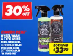 Autobarn Combo deal wheel wash & tyre shine wheel wash offer