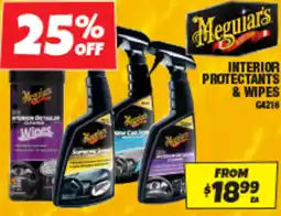 Autobarn Interior protectants & wipes offer