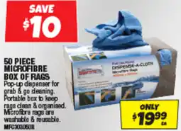 Autobarn 50 piece microfibre box of rags offer