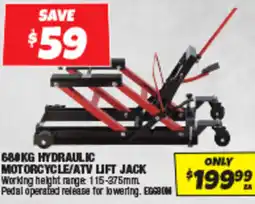 Autobarn hydraulic motorcycle/atv lift jack offer