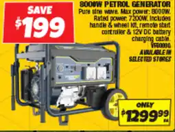 Autobarn 8000w petrol generatorx offer