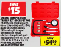 Autobarn Engine compressor tester kit 8pce petrol offer