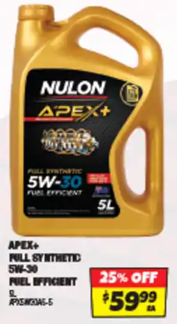 Autobarn Apex+ full synthetic 5w-30 fuel efficient offer