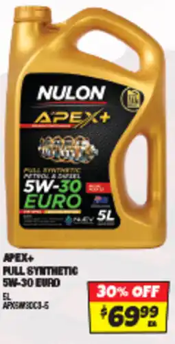 Autobarn Apex+ full synthetic 5w-30 euro offer