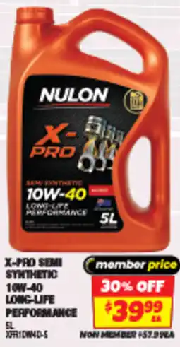 Autobarn X-pro semi synthetic 10w-40 long-life offer