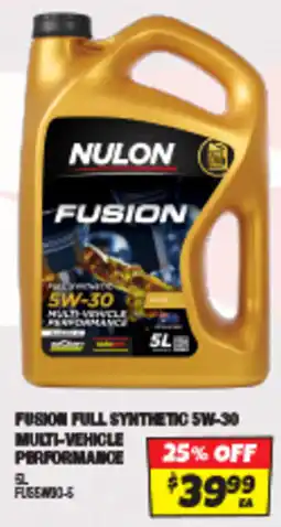 Autobarn Fusion full synthetic 5w-30 multi-vehicle performance offer