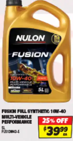 Autobarn Fusion full synthetic 10w-40 multi-vehicle performance offer