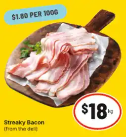 IGA Streaky Bacon offer