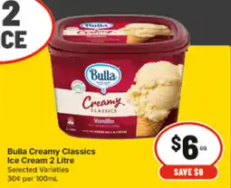 IGA Bulla Creamy Classics Ice Cream offer