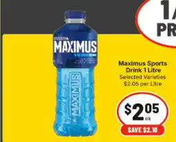 IGA Maximus Sports Drink offer