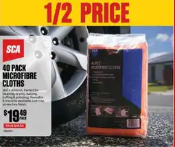 SuperCheap Auto 40 pack microfibre cloths offer