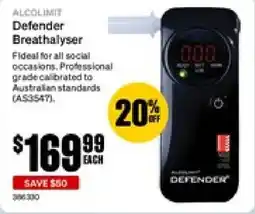 SuperCheap Auto Defender Breathalyser offer