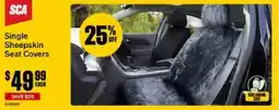 SuperCheap Auto Single Sheepskin Seat Covers offer