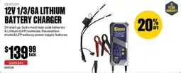 SuperCheap Auto 12v 1/3/6a lithium battery charger offer