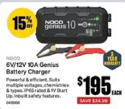 SuperCheap Auto 6V/12V 10A Genius Battery Charger offer