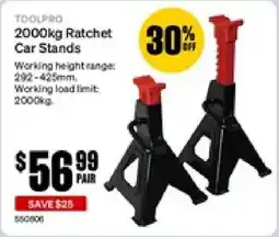 SuperCheap Auto Ratchet Car Stands offer