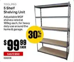 SuperCheap Auto 5 Shelf Shelving Unit offer