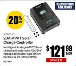 SuperCheap Auto 20a mppt solar charge controller offer