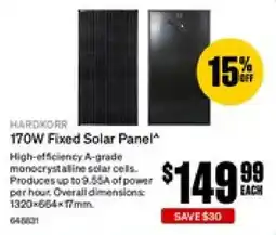 SuperCheap Auto 170W Fixed Solar Panel offer