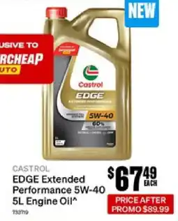 SuperCheap Auto Edge extended performance 5w 40 engine oil offer