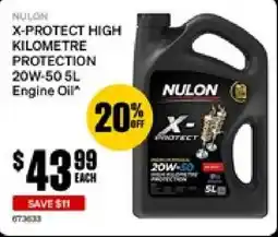 SuperCheap Auto X protect high kilometre protection 20w 50 engine oil offer