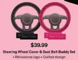 SuperCheap Auto Steering Wheel Cover & Seat Belt Buddy Set offer