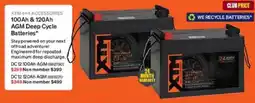 SuperCheap Auto 100Ah & 120Ah AGM Deep Cycle Batteries offer