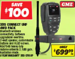 Autobarn Xrs connect uhf 4wd pack offer